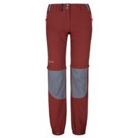 Dámské outdoorové kalhoty Kilpi WANAKA-W tmavě červené