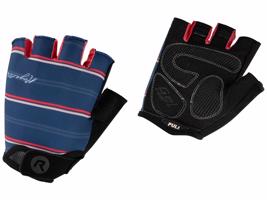 Dámské rukavice na kolo Rogelli STRIPE černo-růžovo-modré 010.621