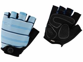 Dámské rukavice na kolo Rogelli STRIPE světle modro-modré 010.620