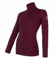 Dámské triko Sensor Merino Extreme Zip port red