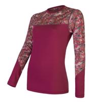Dámské triko Sensor Merino Impress lilla-feather