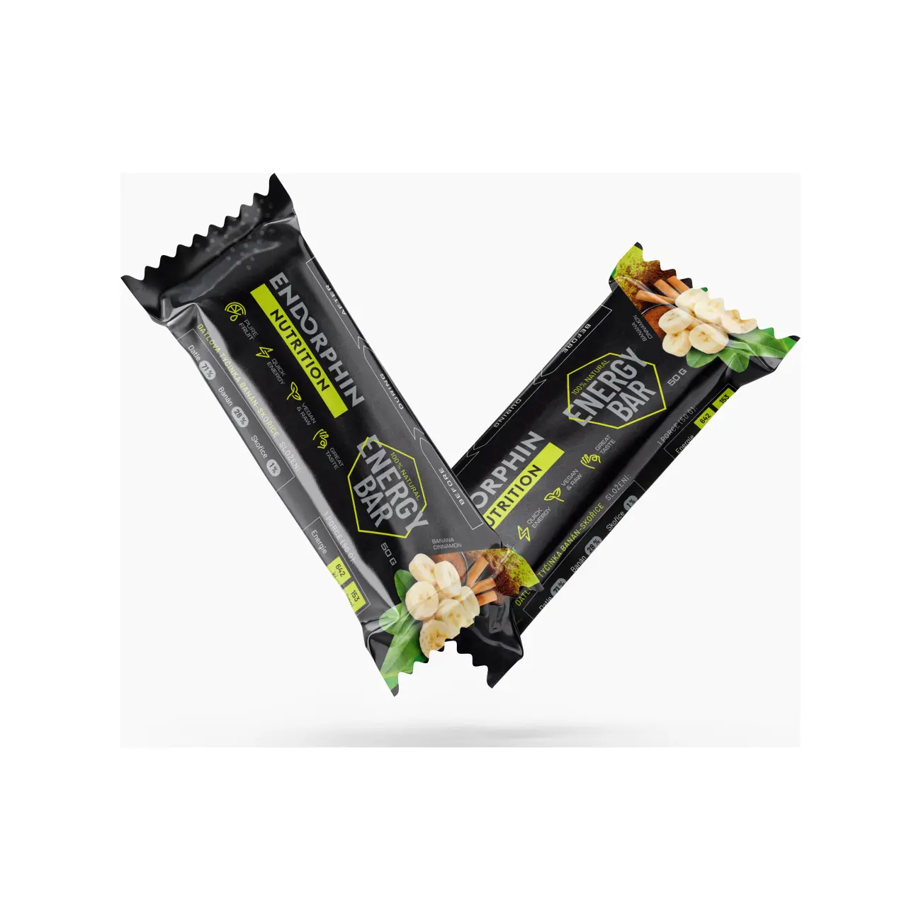 ENDORPHIN NUTRITION tyčinka - ENERGY BAR BANANA - CINNAMON 50g
