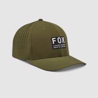 FOX Cyklistická čepice - NON STOP TECH FLEXFIT - zelená L-XL