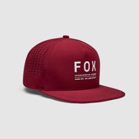 FOX Cyklistická čepice - NON STOP TECH SNAPBACK - bordó UNI
