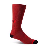 FOX Cyklistické ponožky klasické - DEFEND CREW - červená