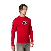 FOX Cyklistické triko s dlouhým rukávem - VIZEN DRIRELEASE® - červená S