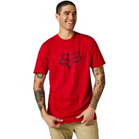 FOX Cyklistické triko s krátkým rukávem - LEGACY FOX HEAD - červená