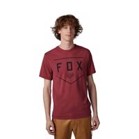 FOX Cyklistické triko s krátkým rukávem - SHIELD - bordó