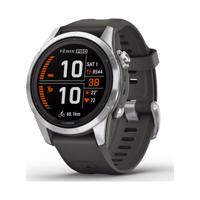 GARMIN chytré hodinky - FENIX 7S PRO SOLAR - antracitová/stříbrná