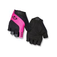GIRO Cyklistické rukavice krátkoprsté - TESSA - černá/růžová S
