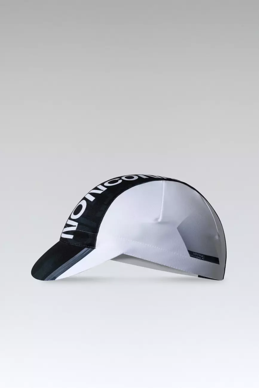 GOBIK Cyklistická čepice - GORRA VINTAGE - bílá/černá UNI