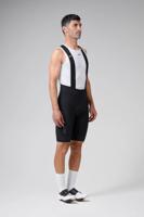 GOBIK Cyklistické kalhoty krátké s laclem - MATT COMPACT 2.0 - černá 2XL