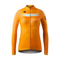 GOBIK Cyklistický dres s dlouhým rukávem zimní - HYDER LADY - oranžová XS