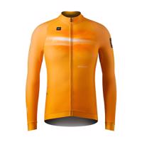 GOBIK Cyklistický dres s dlouhým rukávem zimní - HYDER - oranžová 2XL