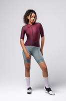 GOBIK Cyklistický dres s krátkým rukávem - ATTITUDE 2.0 - bordó