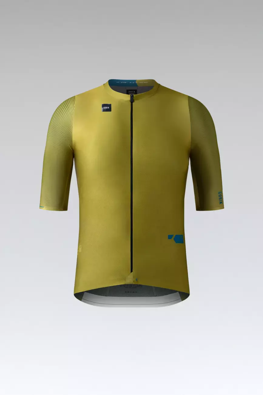 GOBIK Cyklistický dres s krátkým rukávem - ATTITUDE 2.0 - zelená 2XL