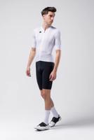 GOBIK Cyklistický dres s krátkým rukávem - CARRERA 2.0 - bílá 2XL