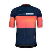 GOBIK Cyklistický dres s krátkým rukávem - CX PRO 2.0 - modrá/oranžová 2XL