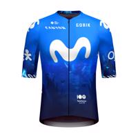 GOBIK Cyklistický dres s krátkým rukávem - INFINITY MOVISTAR TEAM 2024 - modrá/bílá