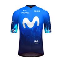 GOBIK Cyklistický dres s krátkým rukávem - ODYSSEY MOVISTAR TEAM 2024 - modrá/bílá XL