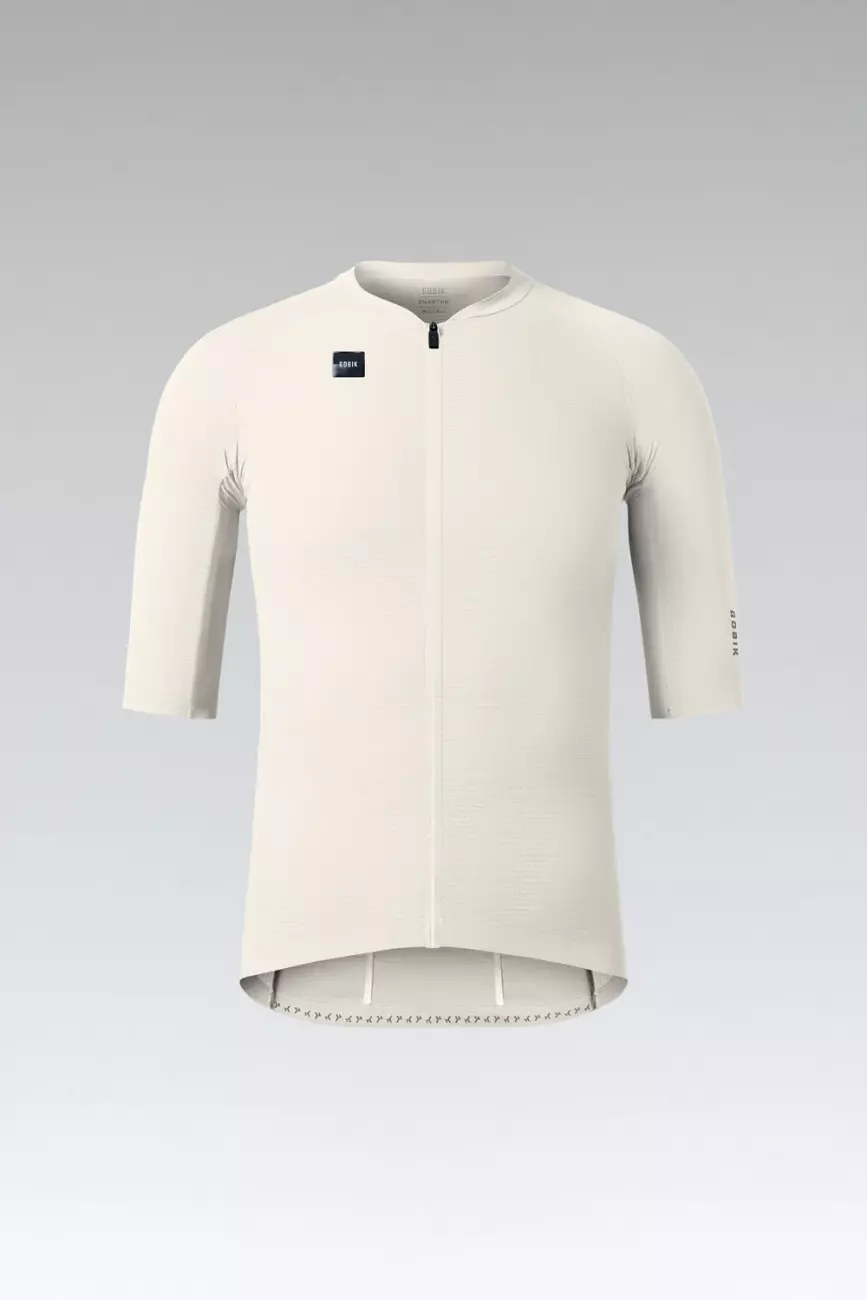 GOBIK Cyklistický dres s krátkým rukávem - PHANTOM - ivory 2XL