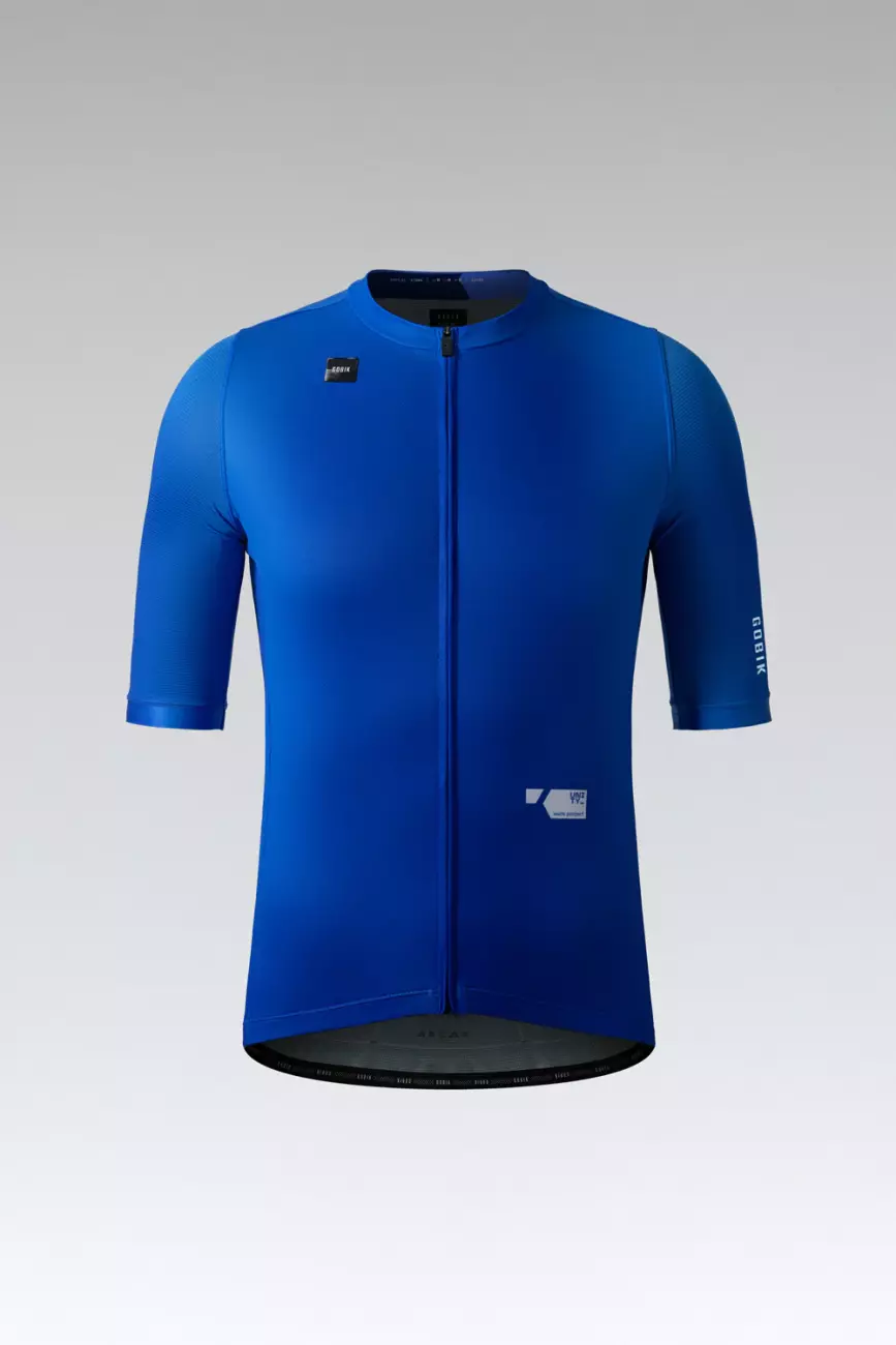 GOBIK Cyklistický dres s krátkým rukávem - STARK - modrá