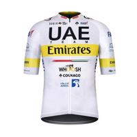 GOBIK Cyklistický dres s krátkým rukávem - UAE 2021 INFINITY - žlutá/bílá XL