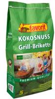 Grilovací brikety kokosové FAVORIT 5 kg 5550AL