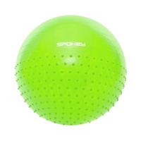 Gymnastický míč Spokey HALF FIT 2v1 65 cm včetně pumpičky zelený