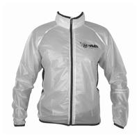 HAVEN Cyklistická větruodolná bunda - RAINSHIELD - černá/bílá 2XL