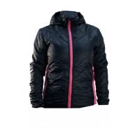 HAVEN Cyklistická zateplená bunda - THERMAL - černá/růžová L