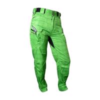 HAVEN Cyklistické kalhoty dlouhé bez laclu - CUBES KINGSIZE II - zelená S