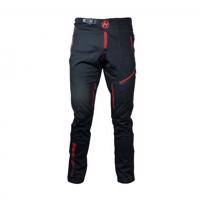 HAVEN Cyklistické kalhoty dlouhé bez laclu - ENERGIZER POLAR LONG - černá/červená XS