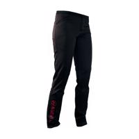 HAVEN Cyklistické kalhoty dlouhé bez laclu - FUTURA - černá/růžová XL
