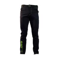 HAVEN Cyklistické kalhoty dlouhé bez laclu - FUTURA - černá/zelená 2XL