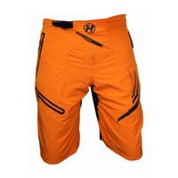 HAVEN Cyklistické kalhoty krátké bez laclu - ENERGIZER - oranžová L