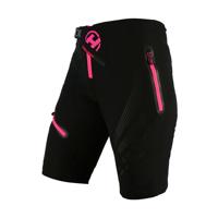 HAVEN Cyklistické kalhoty krátké bez laclu - ENERGY LADY - černá/růžová 2XL