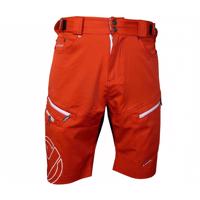 HAVEN Cyklistické kalhoty krátké bez laclu - NAVAHO SLIMFIT - červená/bílá 2XL