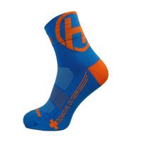 HAVEN Cyklistické ponožky klasické - LITE SILVER NEO - oranžová/modrá 42-43