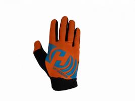 HAVEN Cyklistické rukavice dlouhoprsté - PURE - modrá/oranžová
