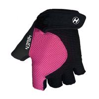 HAVEN Cyklistické rukavice krátkoprsté - KIOWA SHORT - růžová/černá S