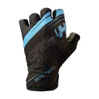 HAVEN Cyklistické rukavice krátkoprsté - PENNUTO - černá/modrá