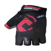 HAVEN Cyklistické rukavice krátkoprsté - SINGLETRAIL - růžová/černá XS