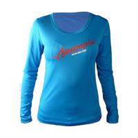 HAVEN Cyklistický dres s dlouhým rukávem letní - AMAZON LADY LONG MTB - růžová/modrá M