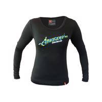 HAVEN Cyklistický dres s dlouhým rukávem letní - AMAZON LONG - černá/zelená