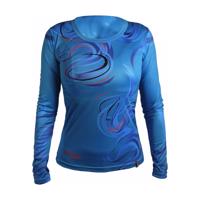 HAVEN Cyklistický dres s dlouhým rukávem letní - ENERGY CRAZY LONG - modrá 2XL