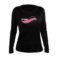 HAVEN Cyklistický dres s dlouhým rukávem letní - ENERGY LONG - černá/růžová 2XL
