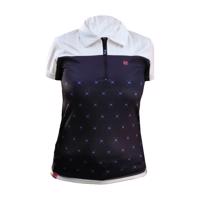 HAVEN Cyklistický dres s krátkým rukávem - CITYR-ID WOMEN - modrá/bílá 2XL