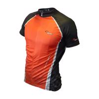 HAVEN Cyklistický dres s krátkým rukávem - INFINITY - černá/červená XS