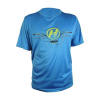 HAVEN Cyklistický dres s krátkým rukávem - NAVAHO II SHORT - modrá/zelená 2XL